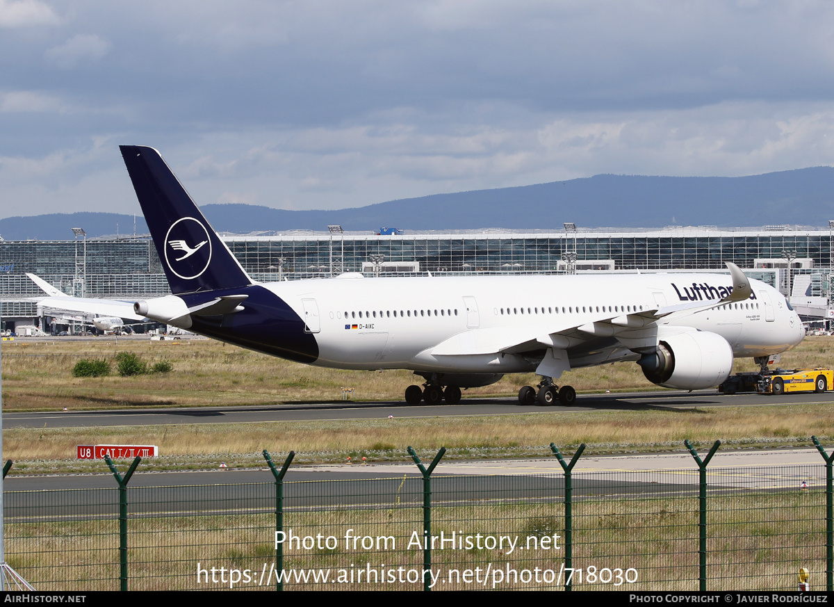 Aircraft Photo of D-AIXC | Airbus A350-941 | Lufthansa | AirHistory.net #718030