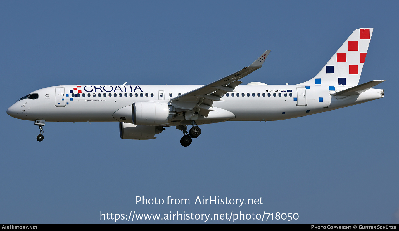 Aircraft Photo of 9A-CAE | Airbus A220-371 (BD-500-1A11) | Croatia Airlines | AirHistory.net #718050