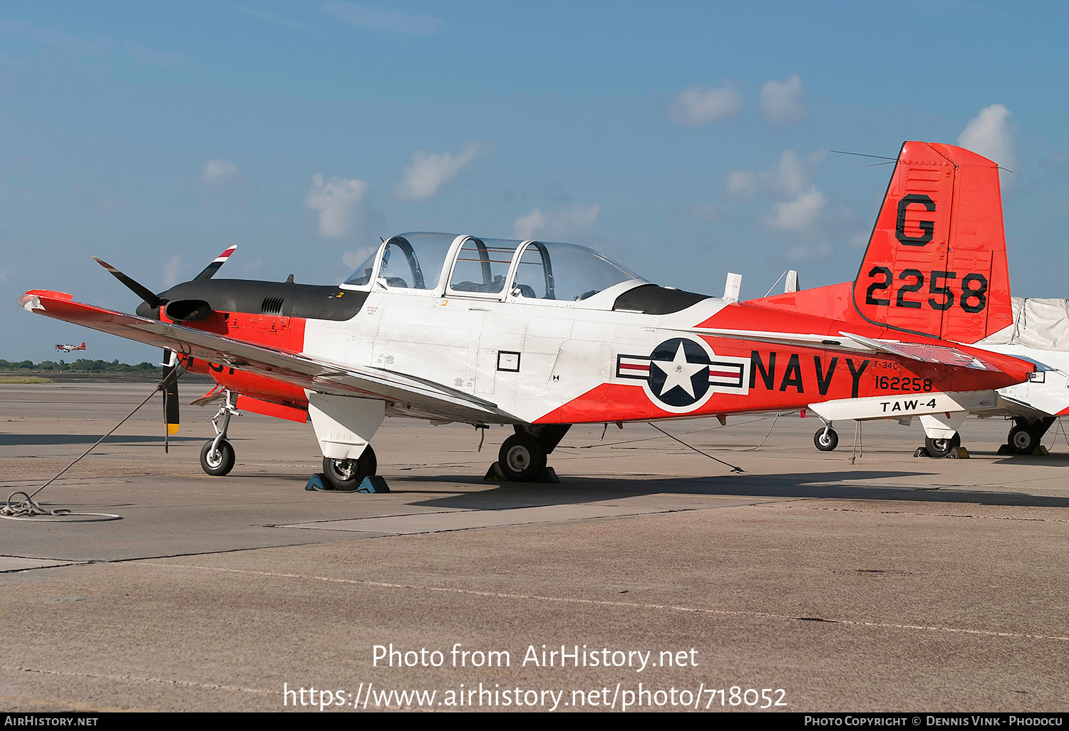 Aircraft Photo of 162258 | Beech T-34C Turbo Mentor | USA - Navy | AirHistory.net #718052