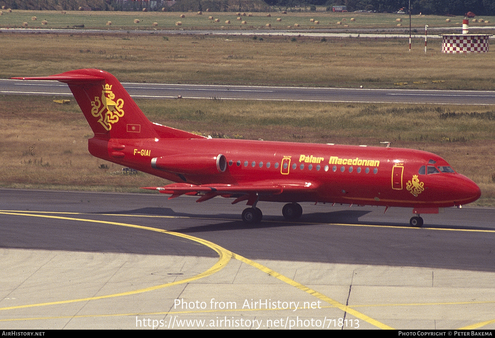 Aircraft Photo of F-GIAI | Fokker F28-1000 Fellowship | Palair Macedonian Airlines | AirHistory.net #718113