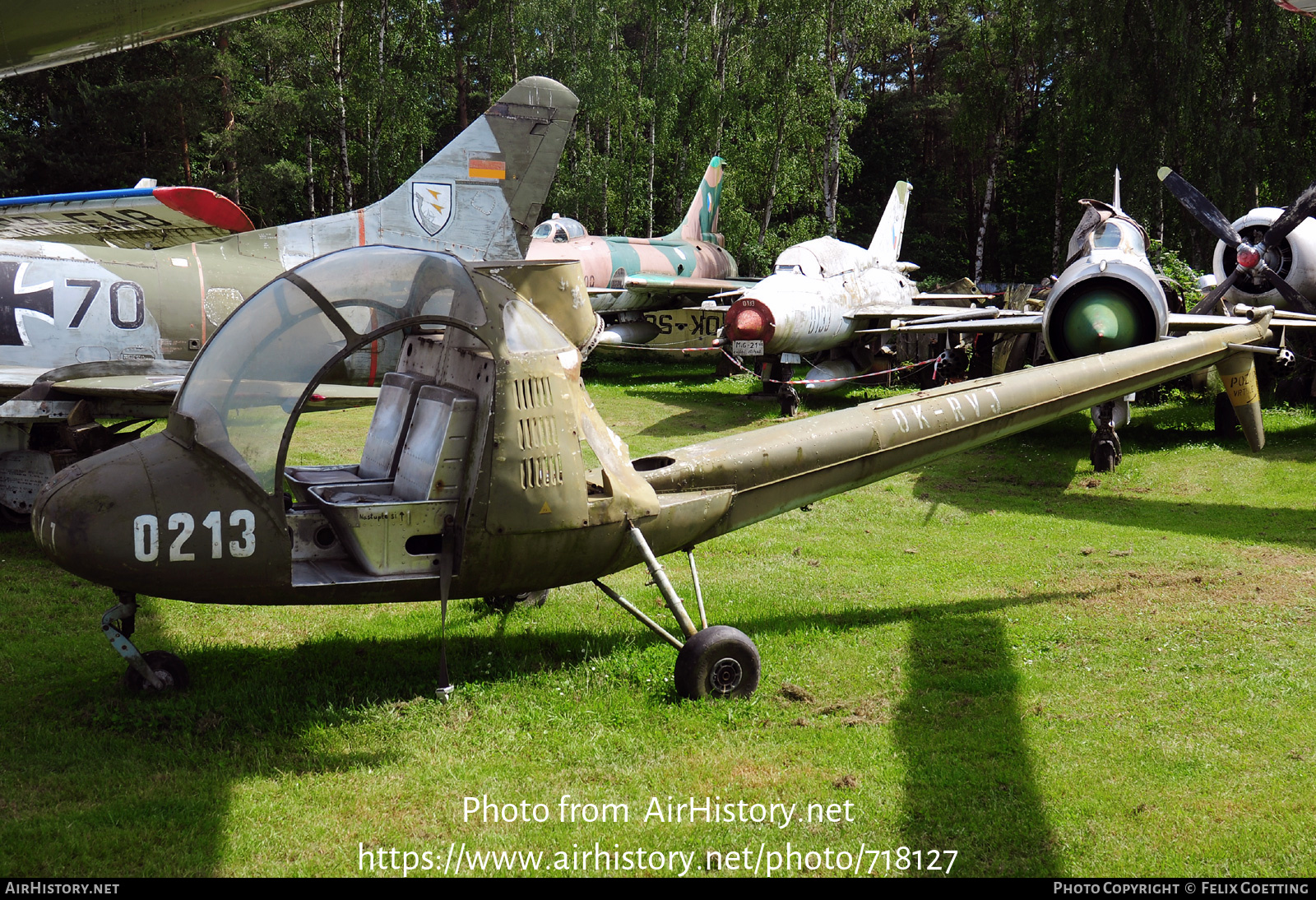 Aircraft Photo of 0213 / OK-RVJ | Aero HC-102 Heli Baby | Czechoslovakia - Air Force | AirHistory.net #718127