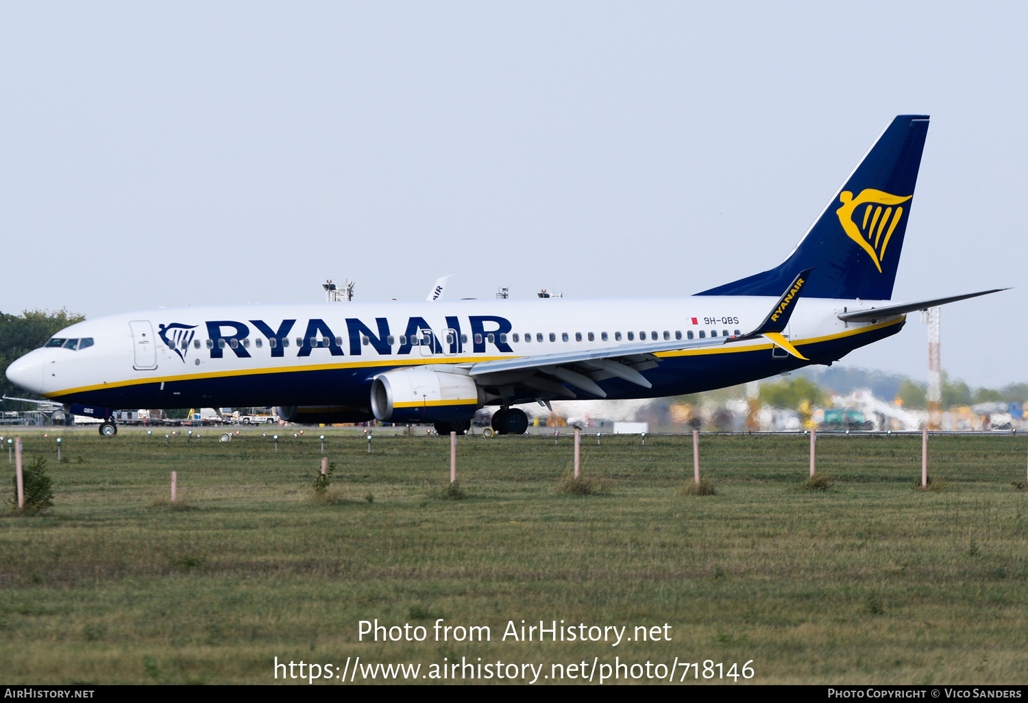 Aircraft Photo of 9H-QBS | Boeing 737-8AS | Ryanair | AirHistory.net #718146