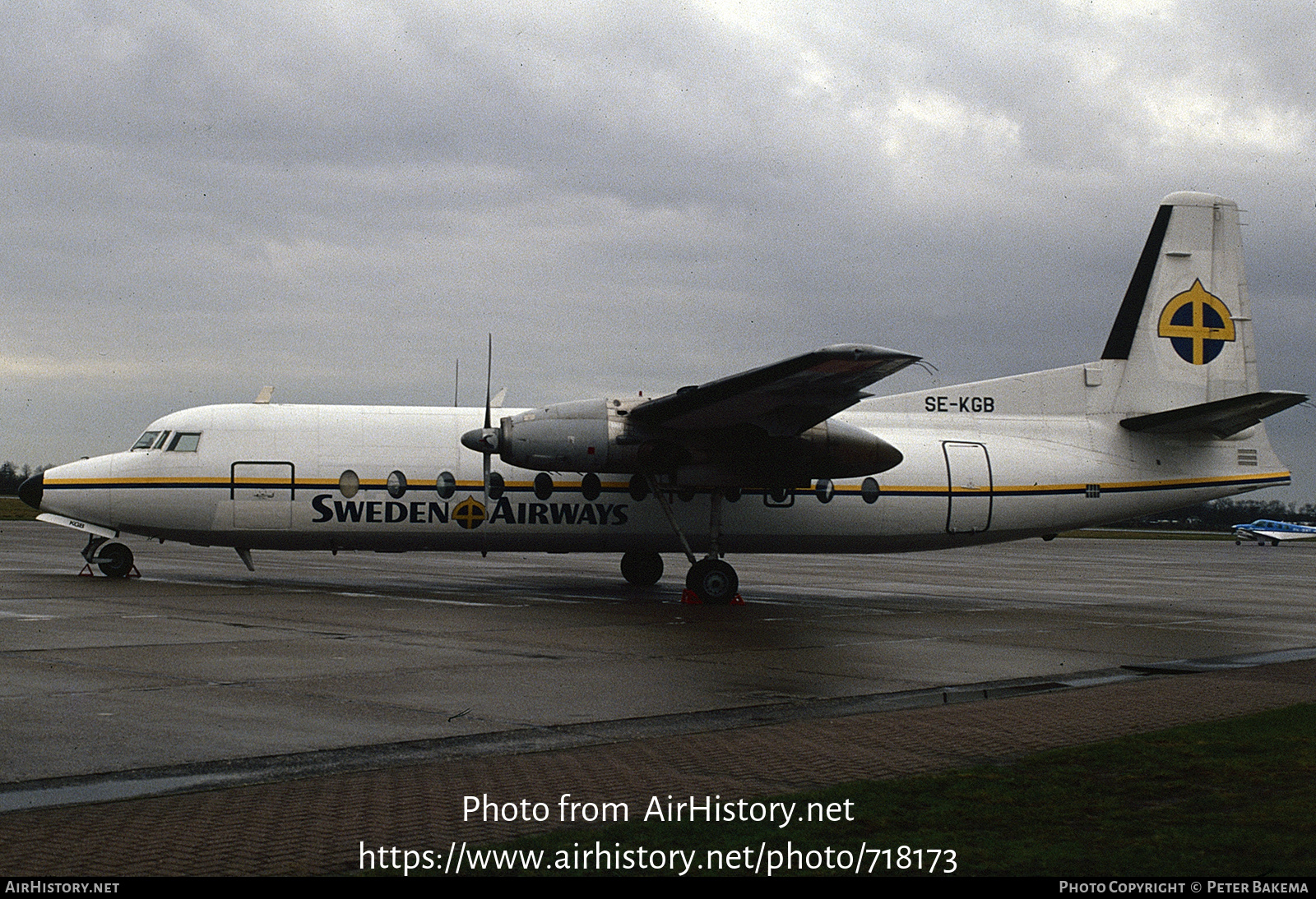 Aircraft Photo of SE-KGB | Fairchild Hiller FH-227B | Sweden Airways | AirHistory.net #718173