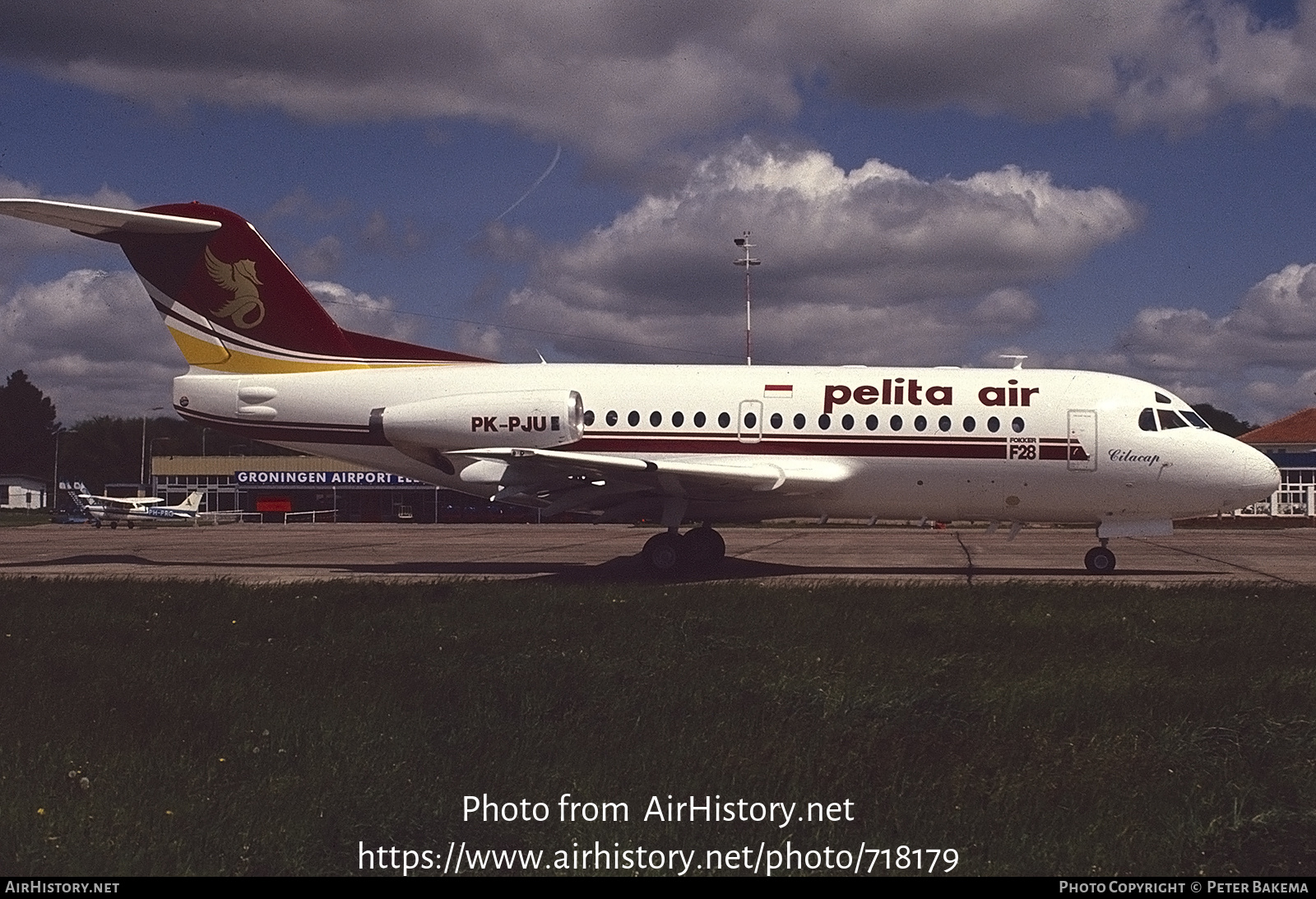 Aircraft Photo of PK-PJU | Fokker F28-1000 Fellowship | Pelita Air Service | AirHistory.net #718179