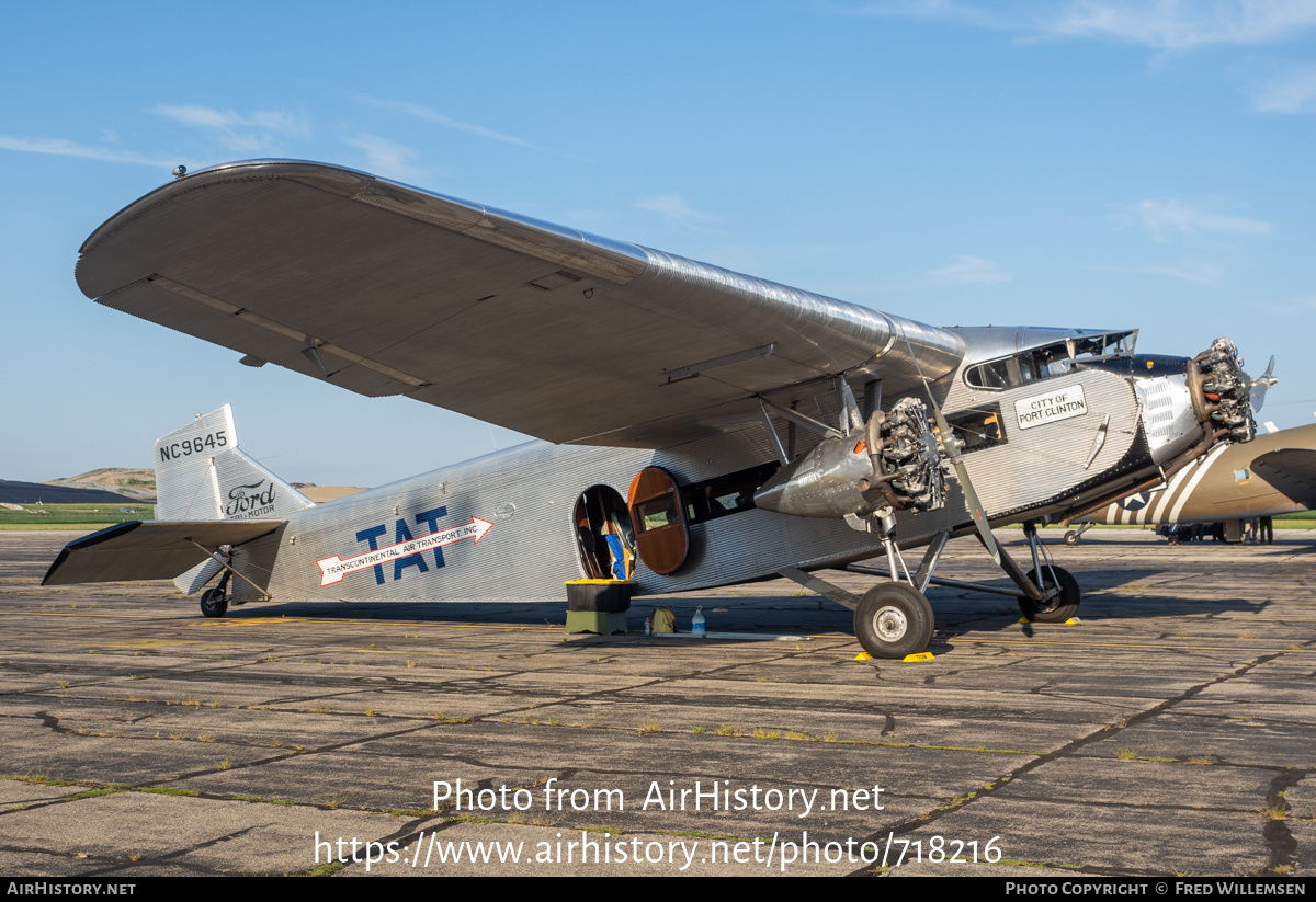 Aircraft Photo of N9645 / NC9645 | Ford 5-AT-B Tri-Motor | TAT - Transcontinental Air Transport | AirHistory.net #718216