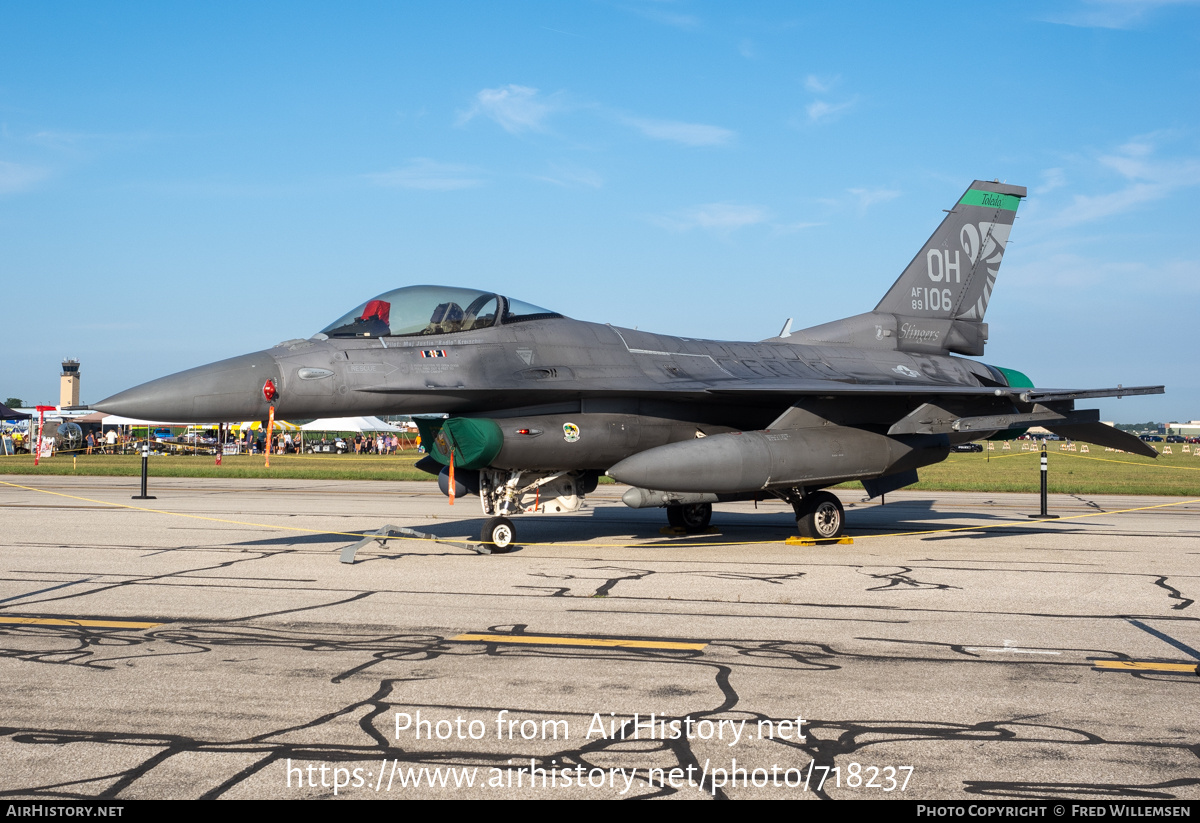 Aircraft Photo of 89-2106 / 89-106 | General Dynamics F-16C Fighting Falcon | USA - Air Force | AirHistory.net #718237