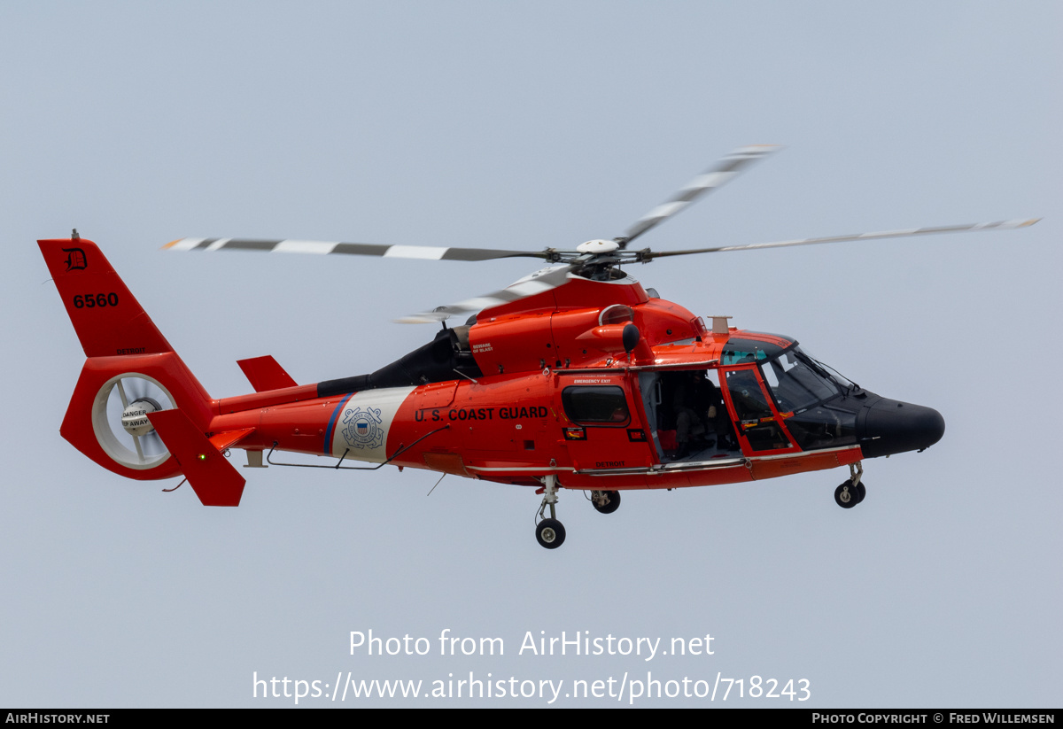 Aircraft Photo of 6560 | Aerospatiale MH-65C Dolphin | USA - Coast Guard | AirHistory.net #718243