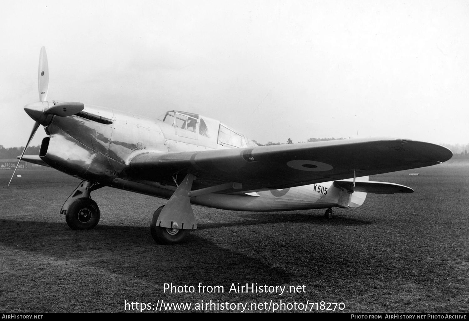 Aircraft Photo of K5115 | Hawker Henley | UK - Air Force | AirHistory.net #718270