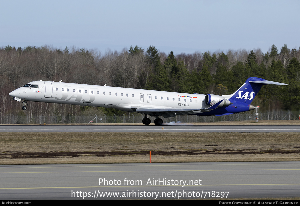 Aircraft Photo of ES-ACJ | Bombardier CRJ-900LR (CL-600-2D24) | Scandinavian Airlines - SAS | AirHistory.net #718297