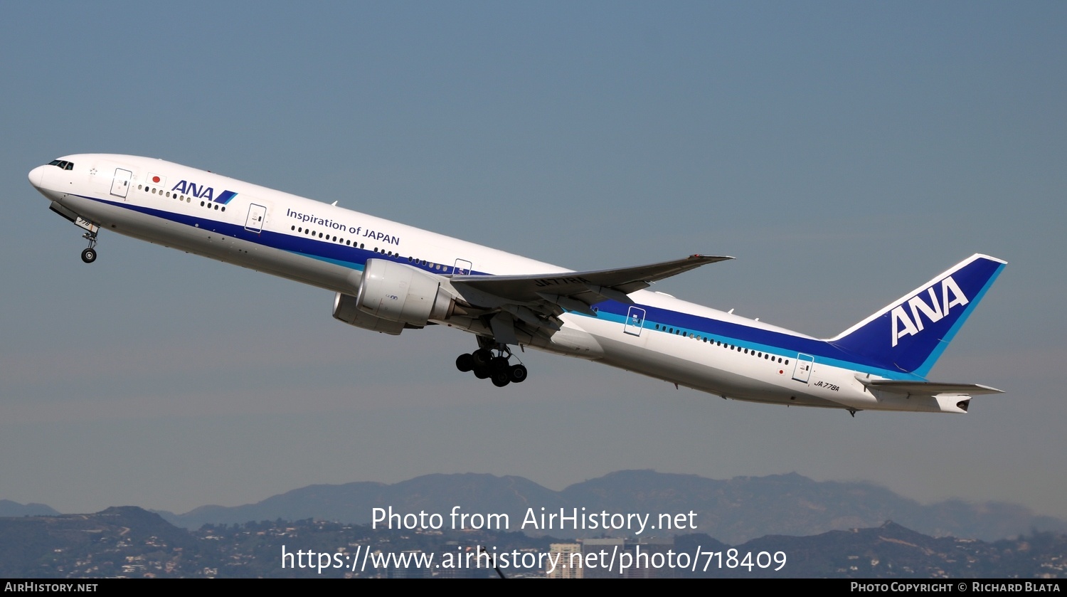 Aircraft Photo of JA778A | Boeing 777-381/ER | All Nippon Airways - ANA | AirHistory.net #718409