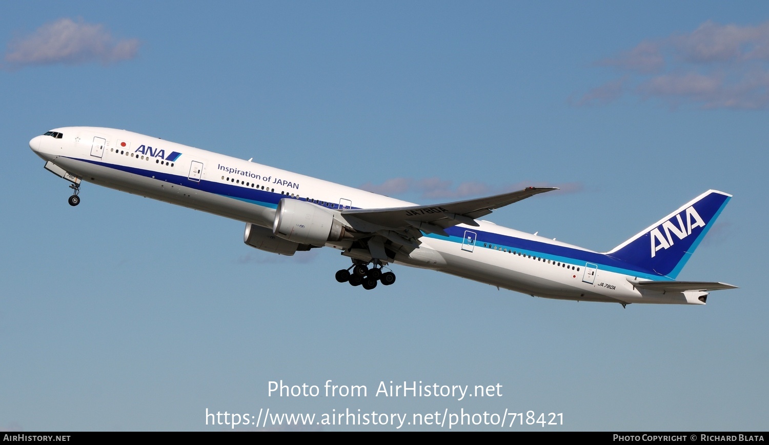 Aircraft Photo of JA780A | Boeing 777-381/ER | All Nippon Airways - ANA | AirHistory.net #718421