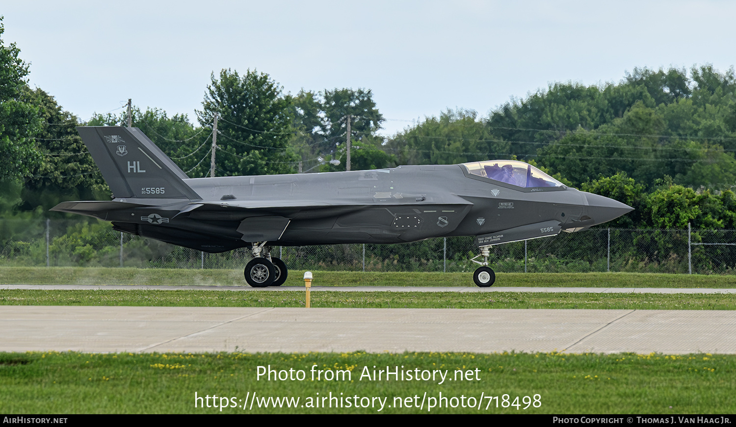 Aircraft Photo of 20-5585 | Lockheed Martin F-35A Lightning II | USA - Air Force | AirHistory.net #718498