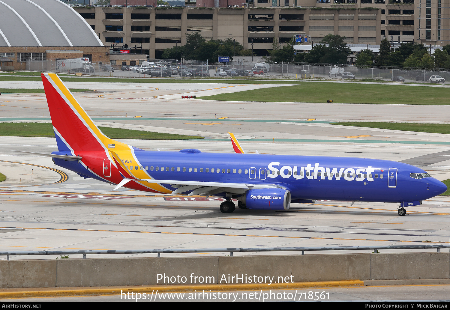 Aircraft Photo of N8693A | Boeing 737-8H4 | Southwest Airlines | AirHistory.net #718561