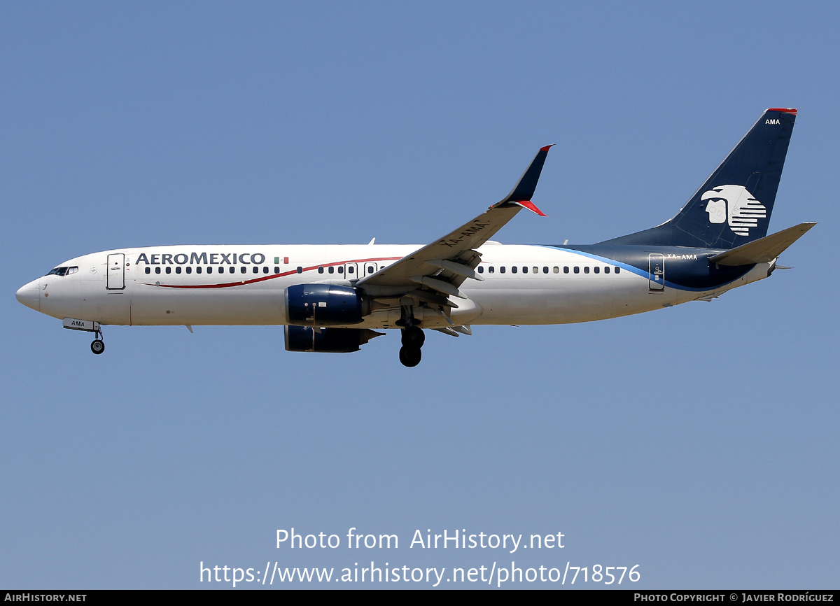 Aircraft Photo of XA-AMA | Boeing 737-852 | AeroMéxico | AirHistory.net #718576