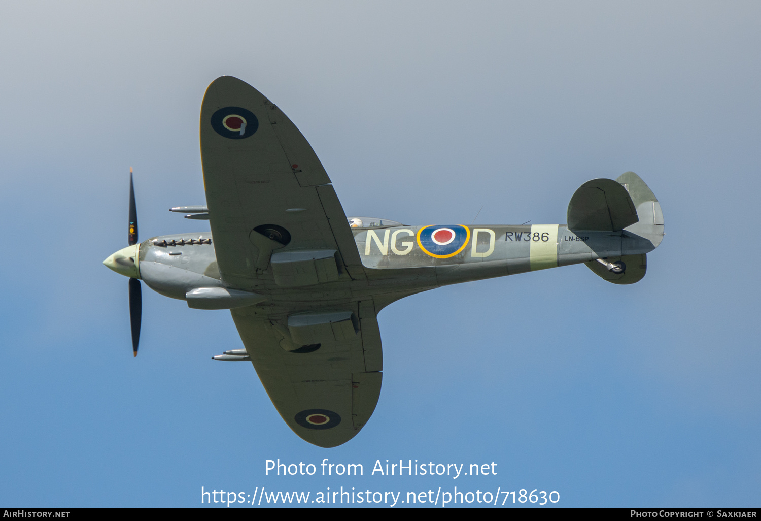 Aircraft Photo of LN-BSP / RW386 | Supermarine 361 Spitfire LF16E | UK - Air Force | AirHistory.net #718630