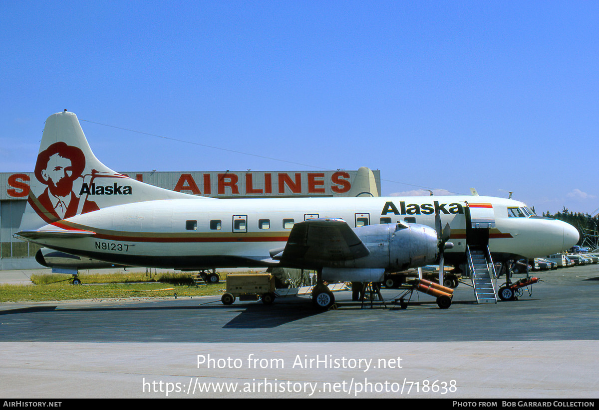 Aircraft Photo of N91237 | Convair 240-13 | Alaska Airlines | AirHistory.net #718638