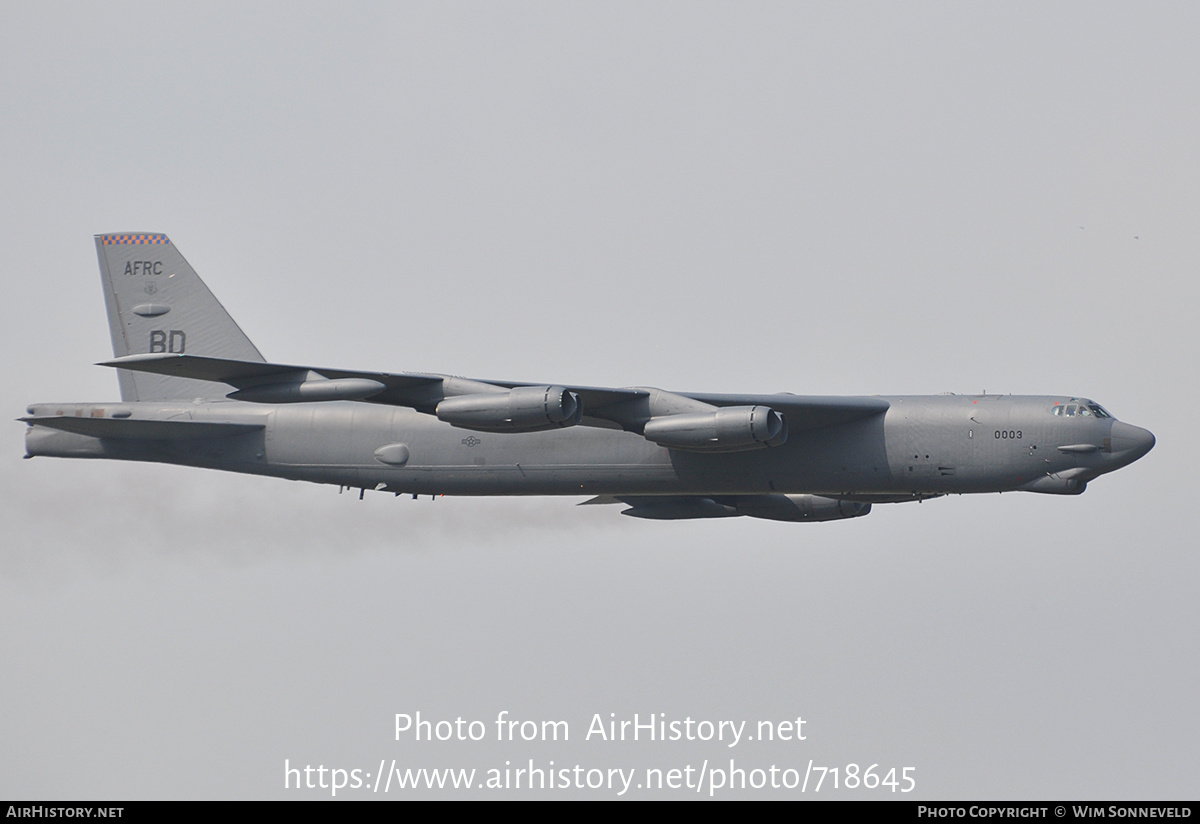 Aircraft Photo of 60-0003 / AF60-003 | Boeing B-52H Stratofortress | USA - Air Force | AirHistory.net #718645