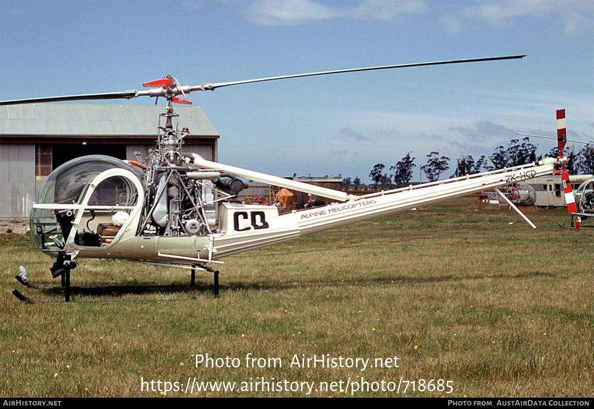 Aircraft Photo of ZK-HCD | Hiller UH-12E | Alpine Helicopters | AirHistory.net #718685