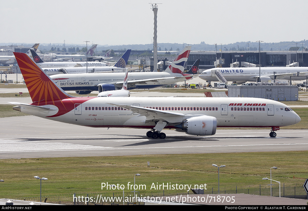 Aircraft Photo of VT-NAA | Boeing 787-8 Dreamliner | Air India | AirHistory.net #718705