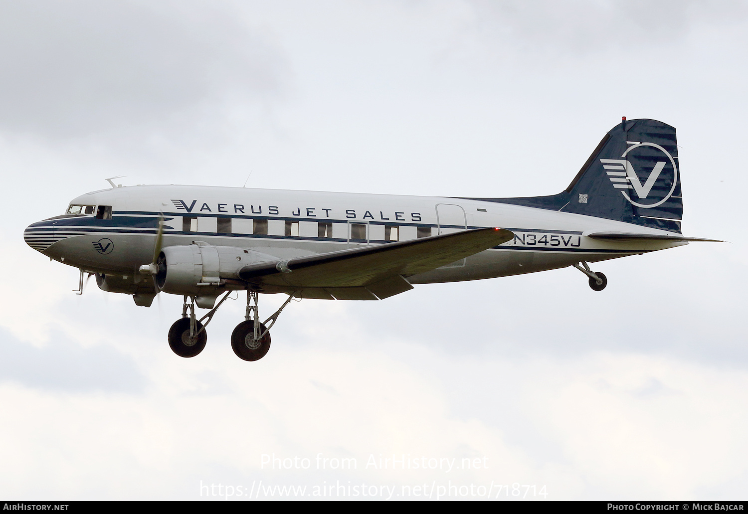 Aircraft Photo of N345VJ | Douglas DC-3(C) | Vaerus Jet Sales | AirHistory.net #718714