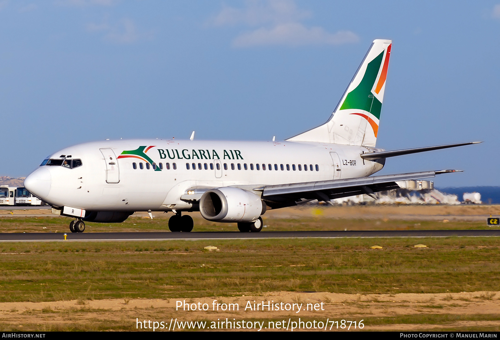 Aircraft Photo of LZ-BOR | Boeing 737-548 | Bulgaria Air | AirHistory.net #718716