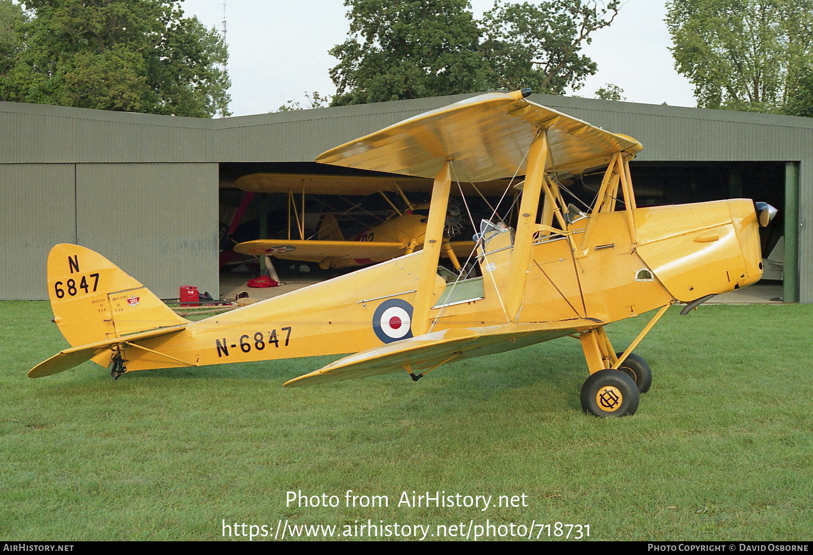 Aircraft Photo of G-APAL / N-6847 | De Havilland D.H. 82A Tiger Moth II | UK - Air Force | AirHistory.net #718731