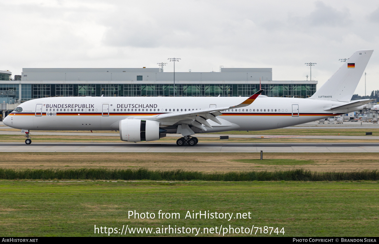 Aircraft Photo of 1003 / 03 | Airbus A350-941 | Germany - Air Force | AirHistory.net #718744