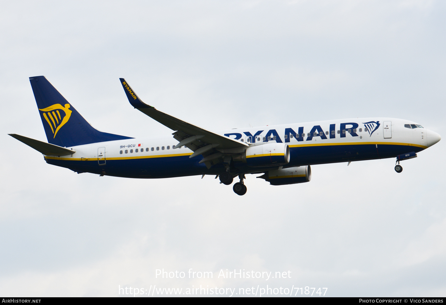 Aircraft Photo of 9H-QCU | Boeing 737-8AS | Ryanair | AirHistory.net #718747