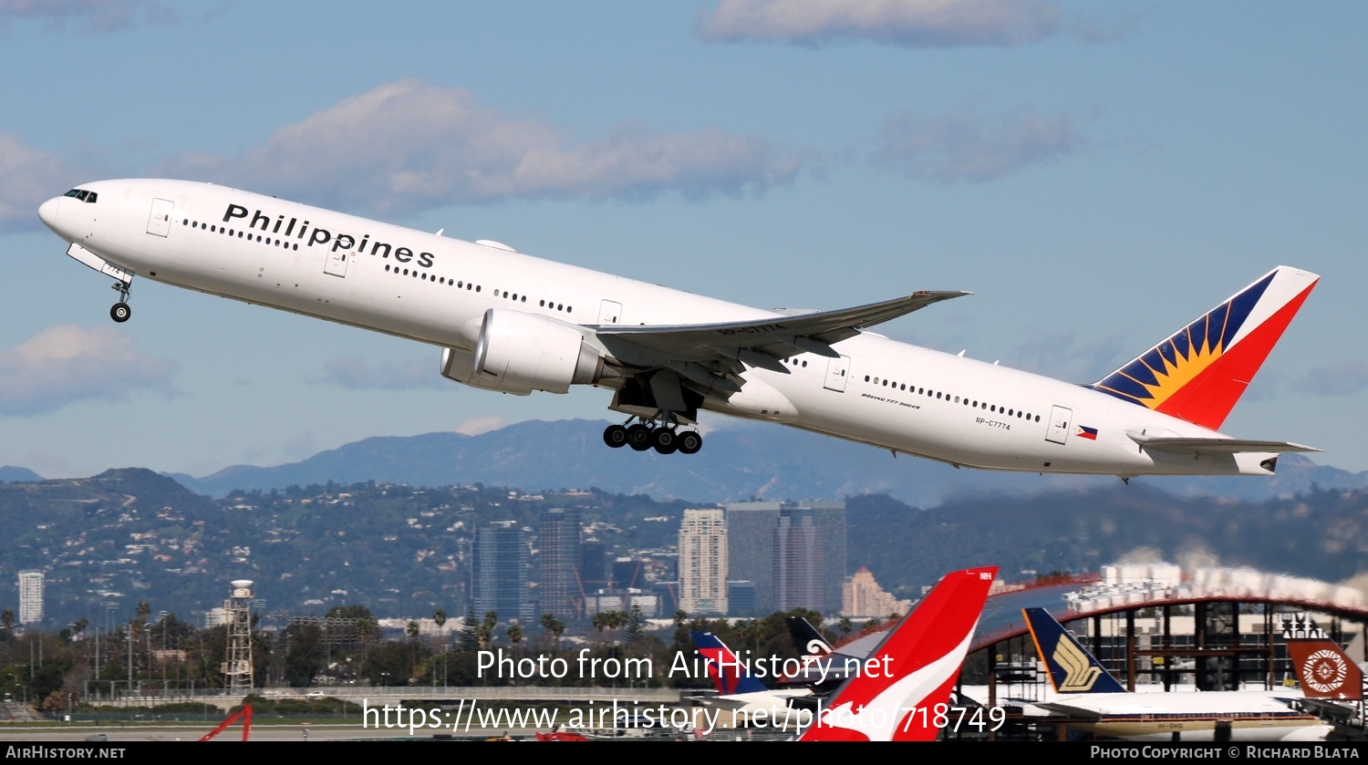 Aircraft Photo of RP-C7774 | Boeing 777-3F6/ER | Philippine Airlines | AirHistory.net #718749