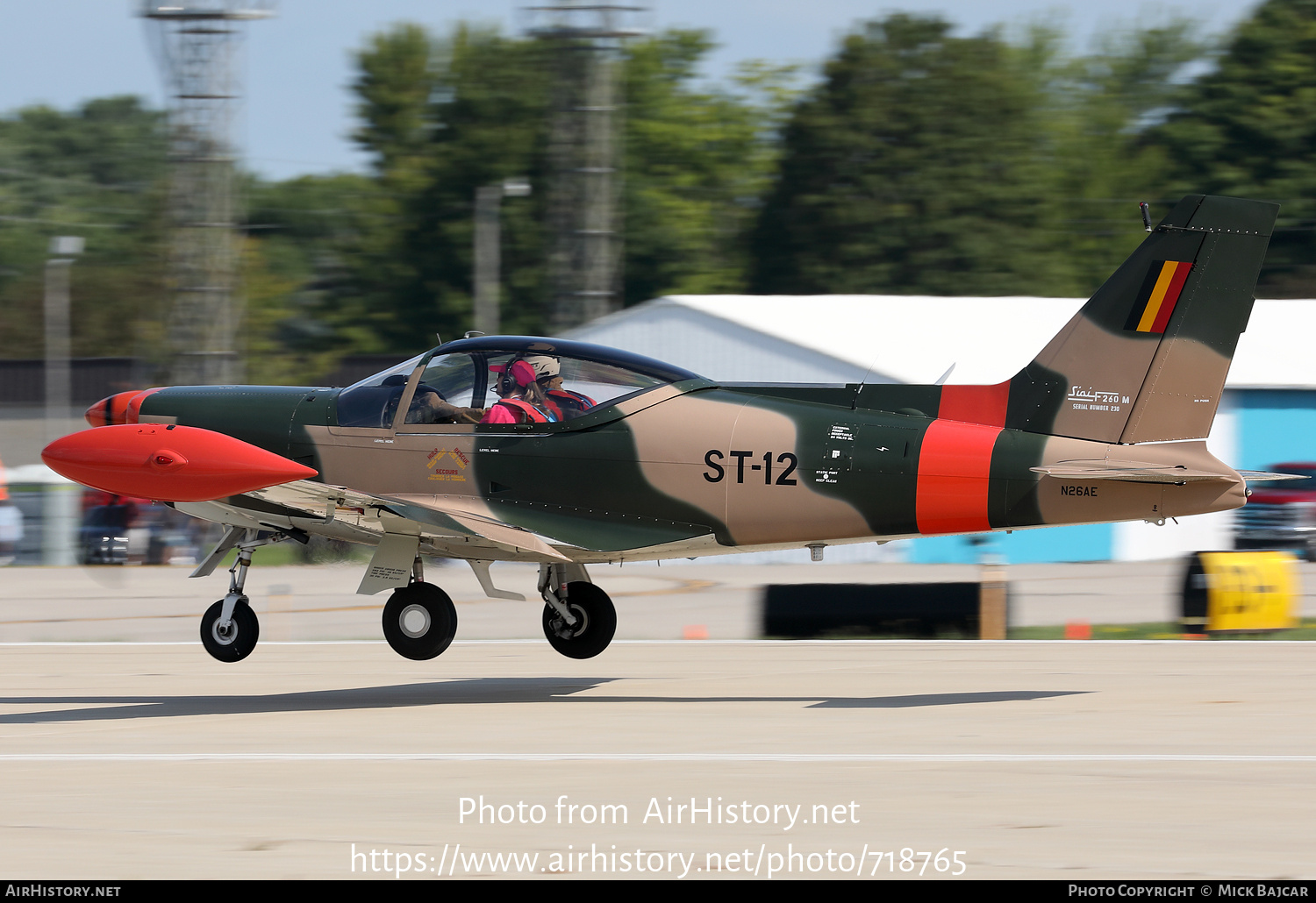 Aircraft Photo of N26AE | SIAI-Marchetti SF-260B | Belgium - Air Force | AirHistory.net #718765