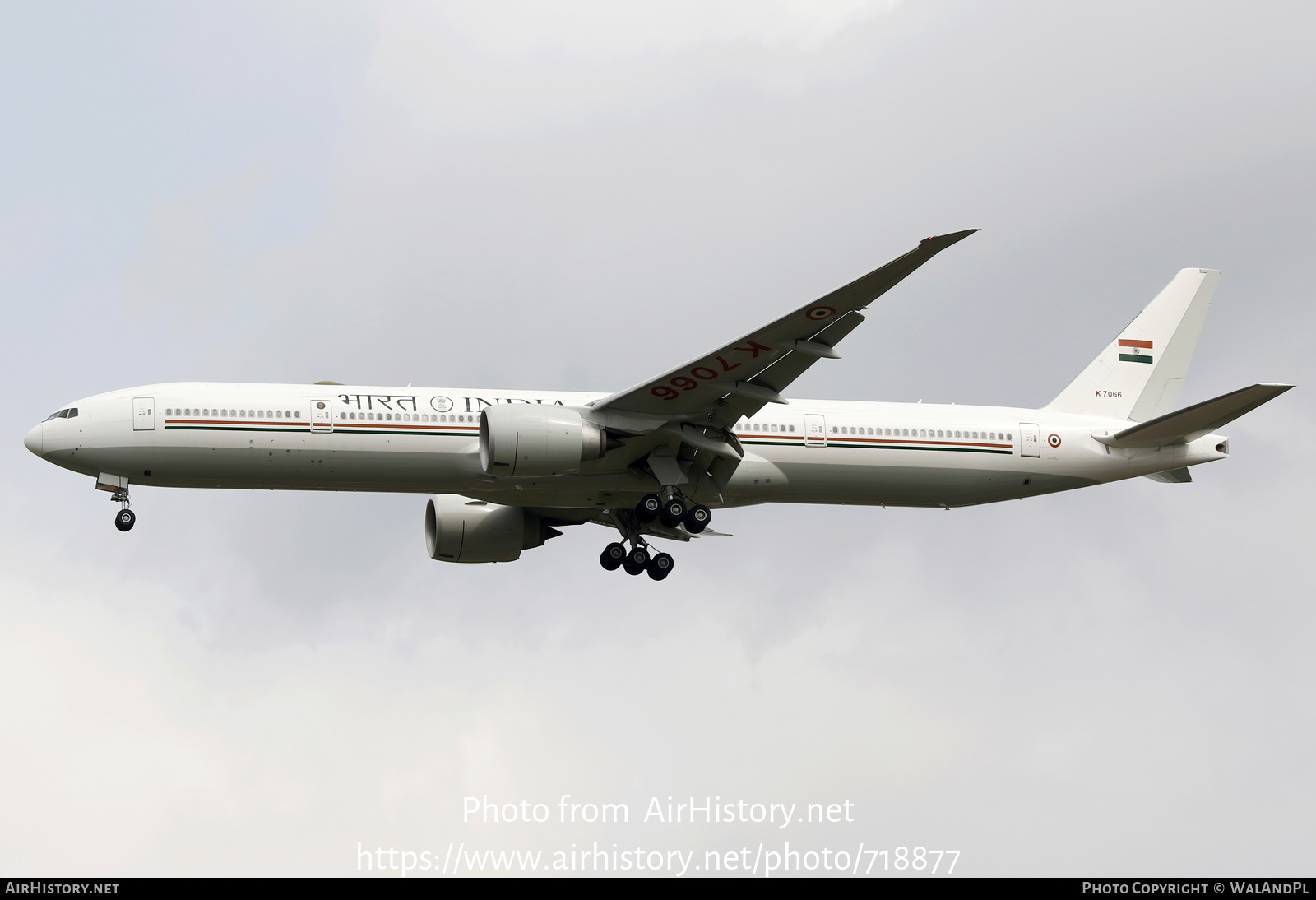 Aircraft Photo of K7066 | Boeing 777-300/ER | India - Air Force | AirHistory.net #718877