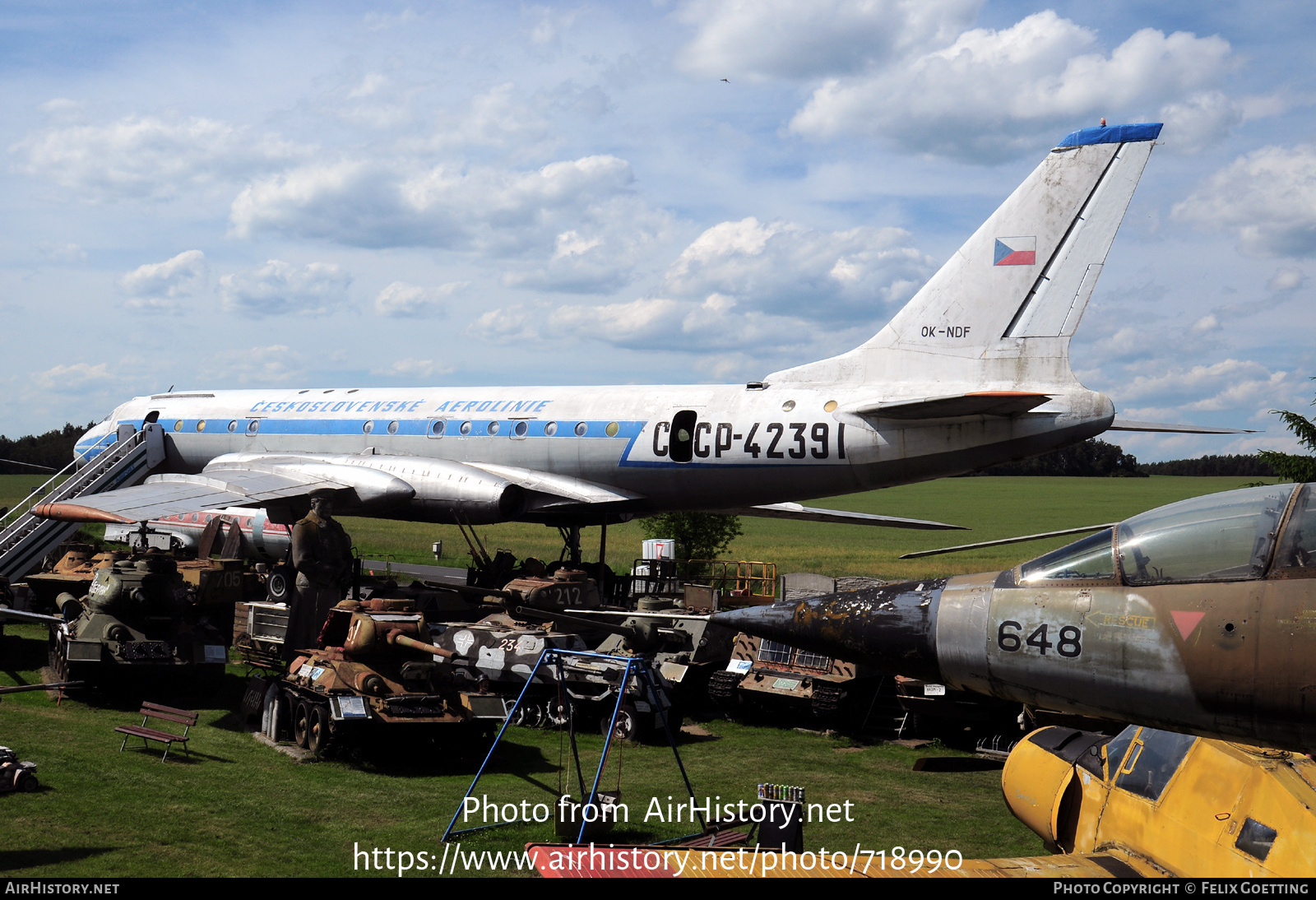 Aircraft Photo of OK-NDF / CCCP-42391 | Tupolev Tu-104A | ČSA - Československé Aerolinie - Czechoslovak Airlines | AirHistory.net #718990