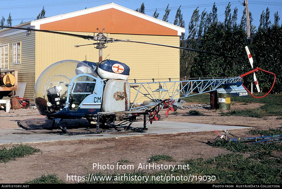 Aircraft Photo of ZK-HCM / CM | Bell 47G-5 | Helicopter Services and Safaris | AirHistory.net #719030