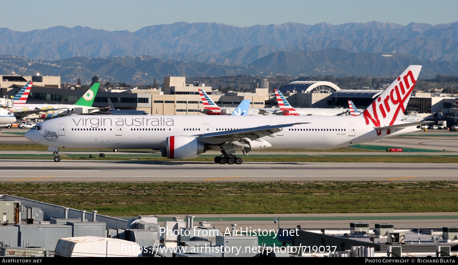 Aircraft Photo of VH-VOZ | Boeing 777-3ZG/ER | Virgin Australia Airlines | AirHistory.net #719037