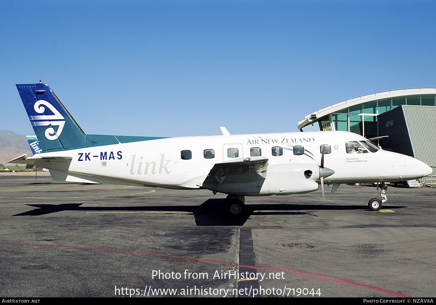 Aircraft Photo of ZK-MAS | Embraer EMB-110P1 Bandeirante | Air New Zealand Link | AirHistory.net #719044