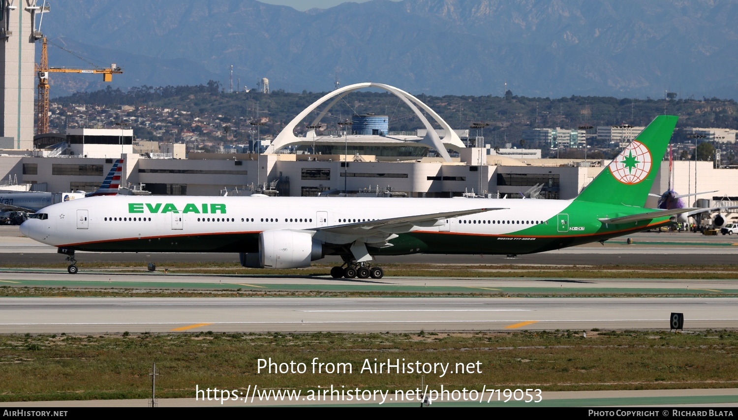 Aircraft Photo of ZK-OKT | Boeing 777-35E/ER | EVA Air | AirHistory.net #719053