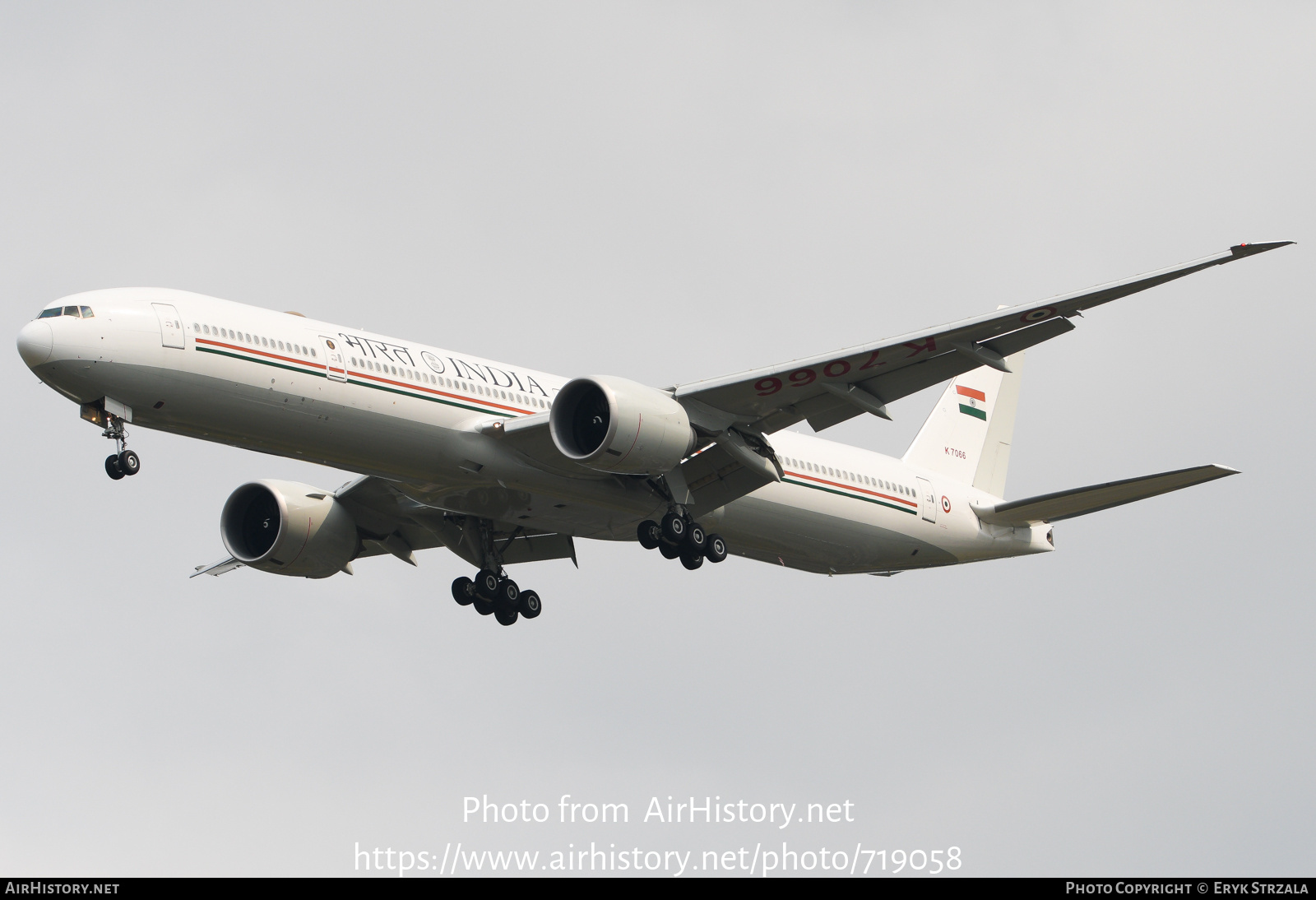 Aircraft Photo of K7066 | Boeing 777-300/ER | India - Air Force | AirHistory.net #719058