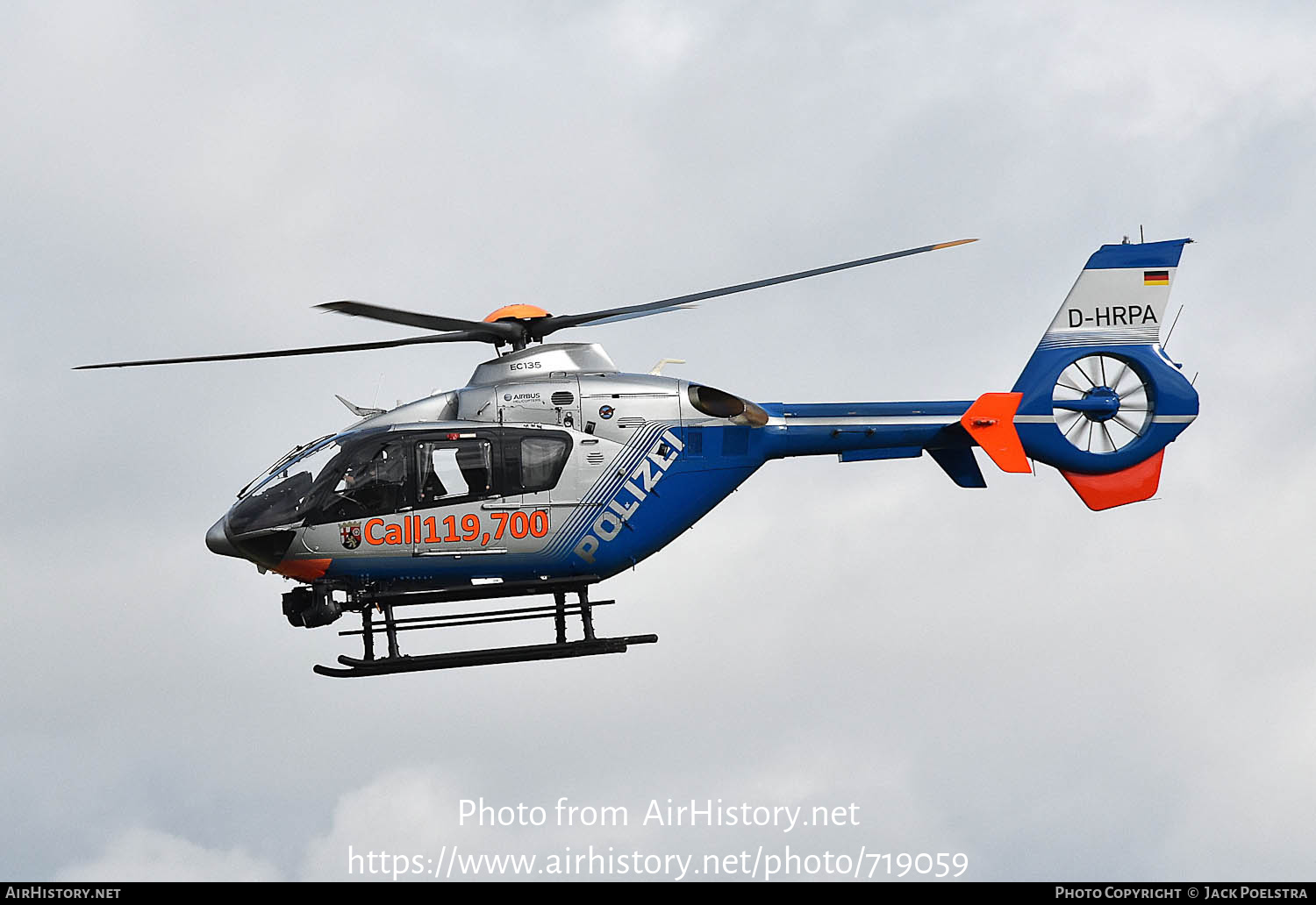 Aircraft Photo of D-HRPA | Eurocopter EC-135P-2 | Polizei | AirHistory.net #719059