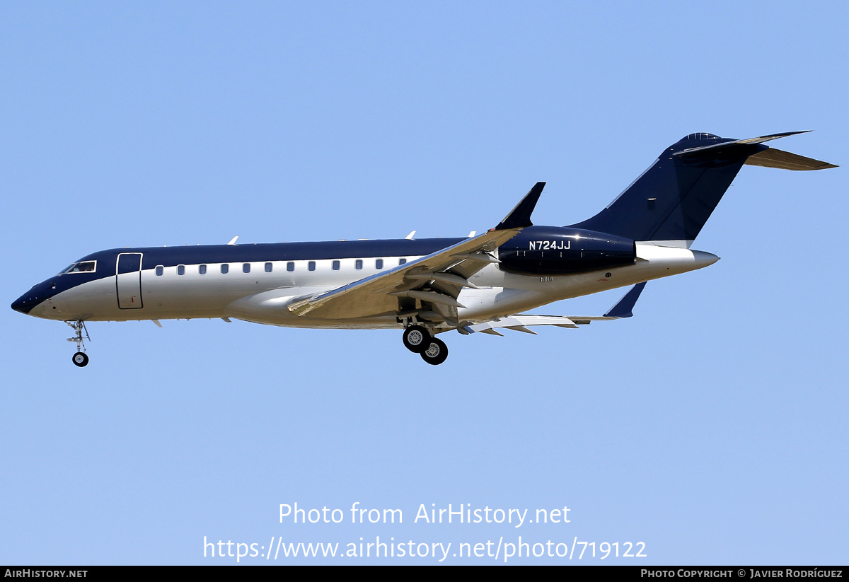 Aircraft Photo of N724JJ | Bombardier Global Express XRS (BD-700-1A10) | AirHistory.net #719122