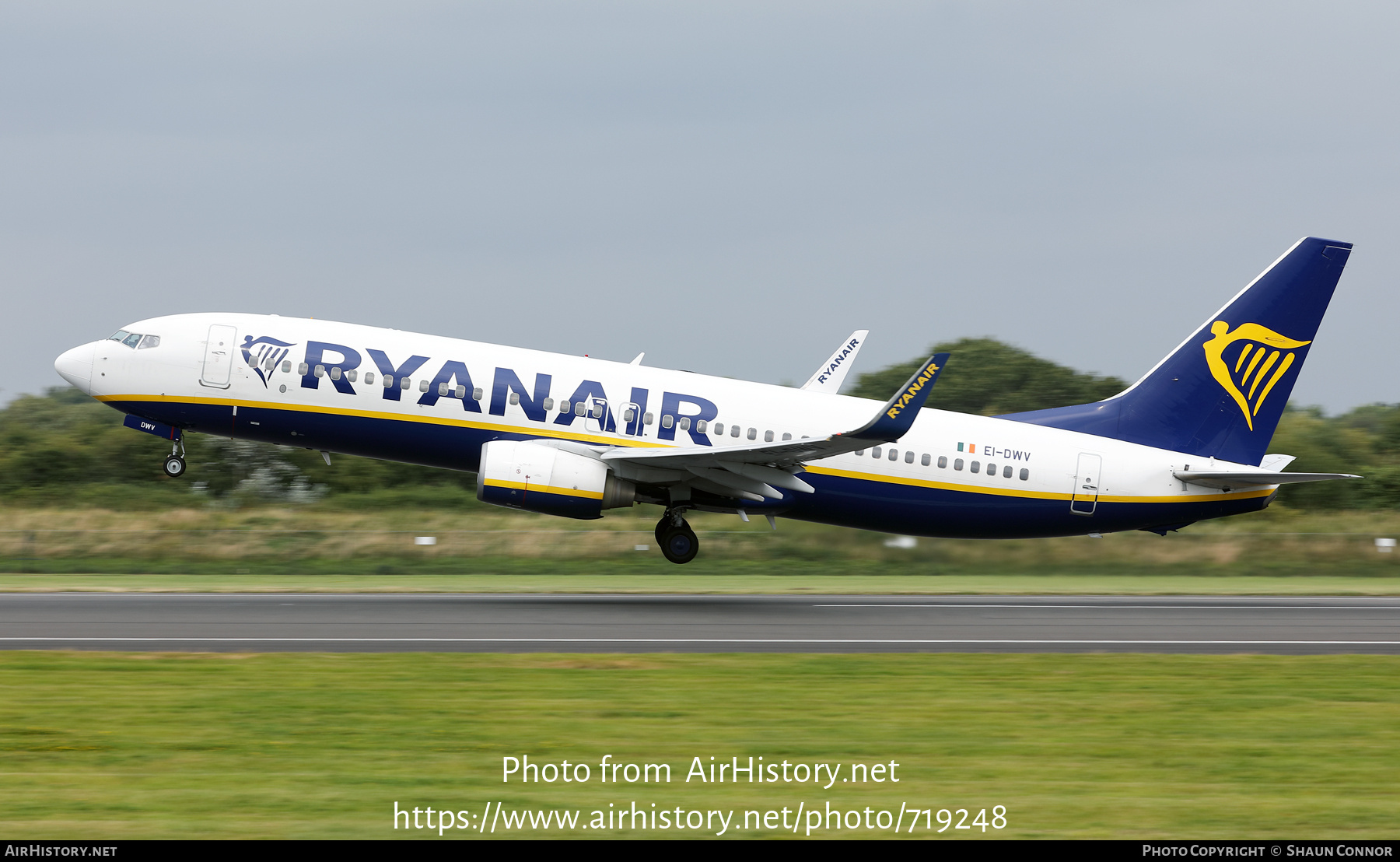 Aircraft Photo of EI-DWV | Boeing 737-8AS | Ryanair | AirHistory.net #719248