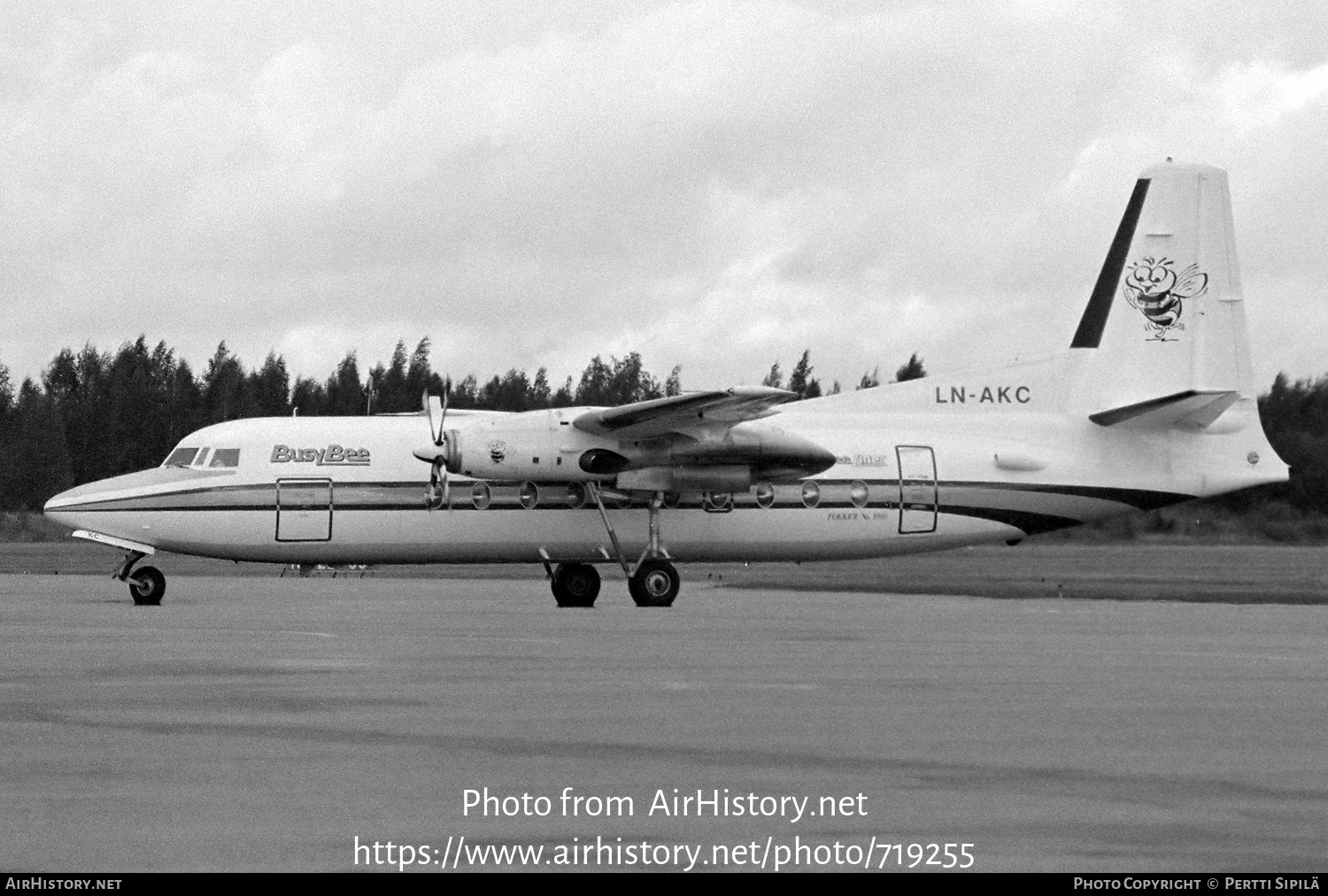 Aircraft Photo of LN-AKC | Fokker F27-200 Friendship | Busy Bee of Norway | AirHistory.net #719255