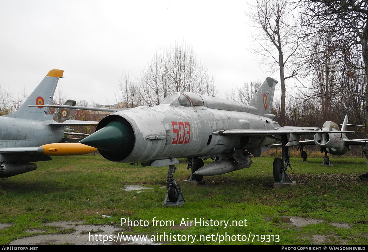 Aircraft Photo of 503 | Mikoyan-Gurevich MiG-21M | Romania - Air Force | AirHistory.net #719313