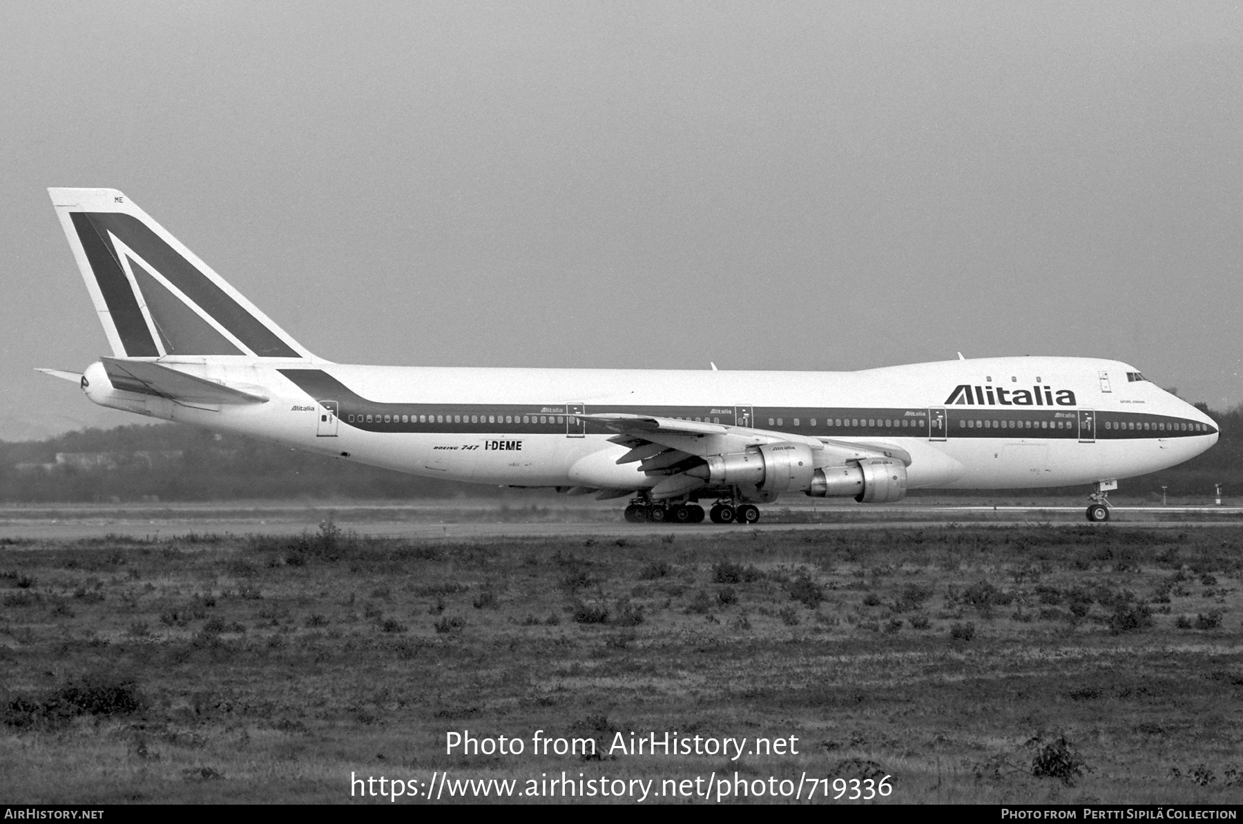 Aircraft Photo of I-DEME | Boeing 747-143 | Alitalia | AirHistory.net #719336