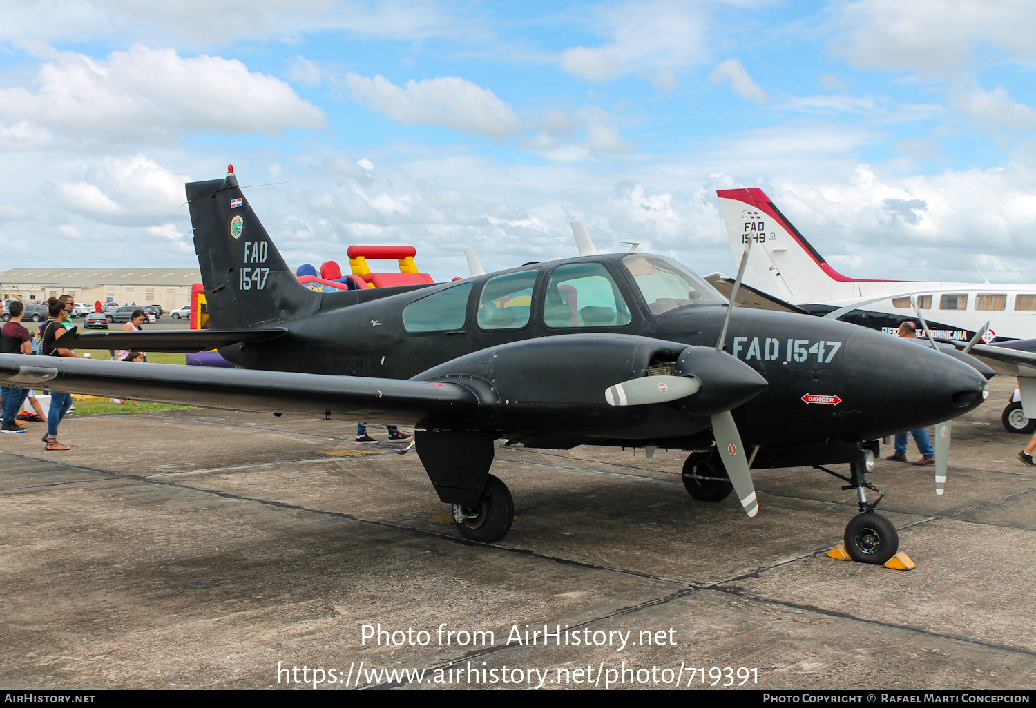 Aircraft Photo of 1547 | Beech 95-B55 Baron | Dominican Republic - Air Force | AirHistory.net #719391