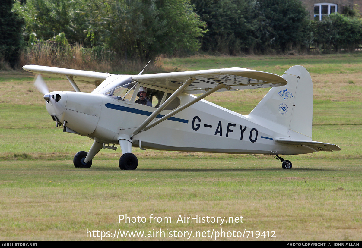 Aircraft Photo of G-AFYO | Stinson 105 HW-75 | AirHistory.net #719412