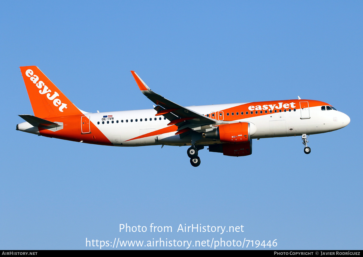 Aircraft Photo of OE-IVR | Airbus A320-214 | EasyJet | AirHistory.net #719446