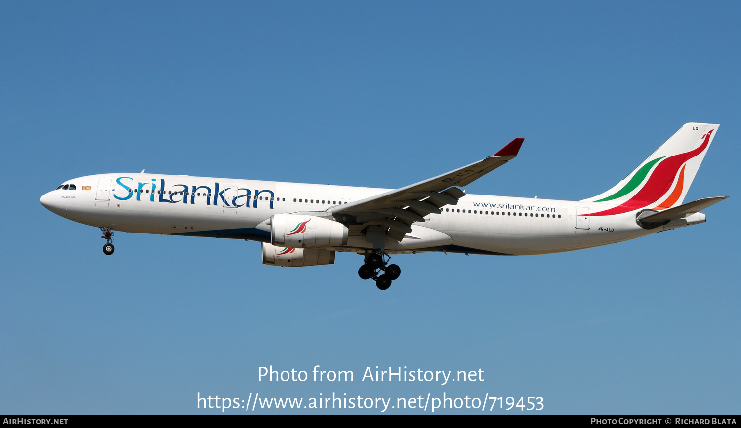 Aircraft Photo of 4R-ALQ | Airbus A330-343 | SriLankan Airlines | AirHistory.net #719453