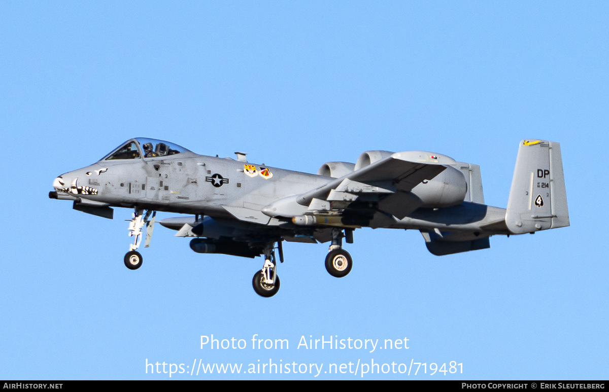 Aircraft Photo of 80-0214 / AF80-214 | Fairchild A-10C Thunderbolt II | USA - Air Force | AirHistory.net #719481