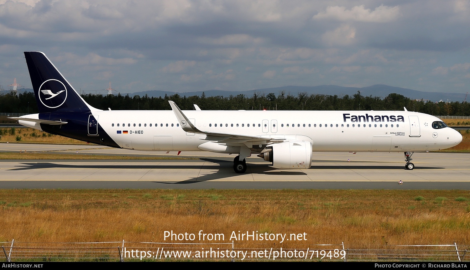 Aircraft Photo of D-AIEO | Airbus A321-271NX | Lufthansa | AirHistory.net #719489