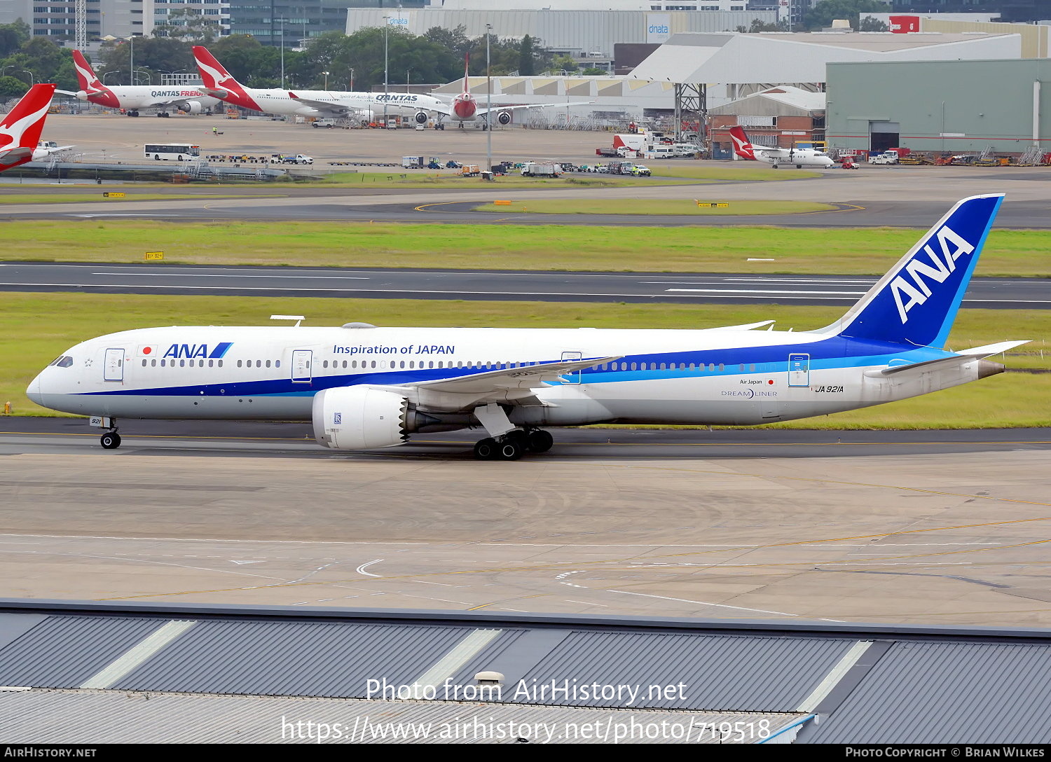 Aircraft Photo of JA921A | Boeing 787-9 Dreamliner | All Nippon Airways - ANA | AirHistory.net #719518